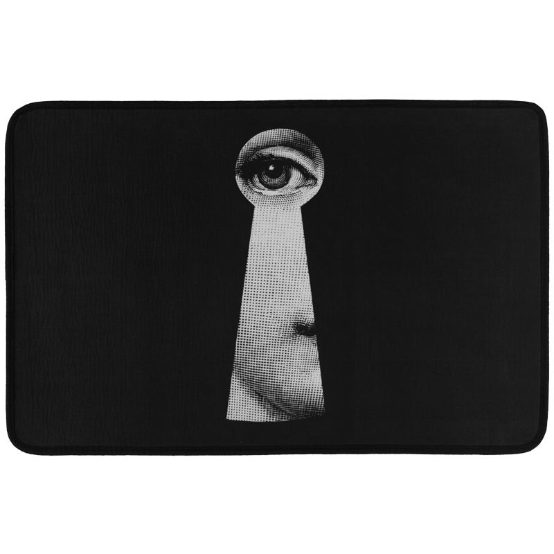 Ковер Keyhole Fornasetti Rug Черно-белый в Казани | Loft Concept 