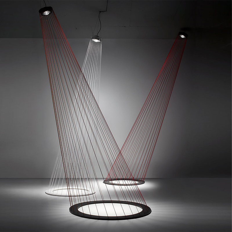 Люстра Ray Light Threads Object Lighting Красный Черный в Казани | Loft Concept 