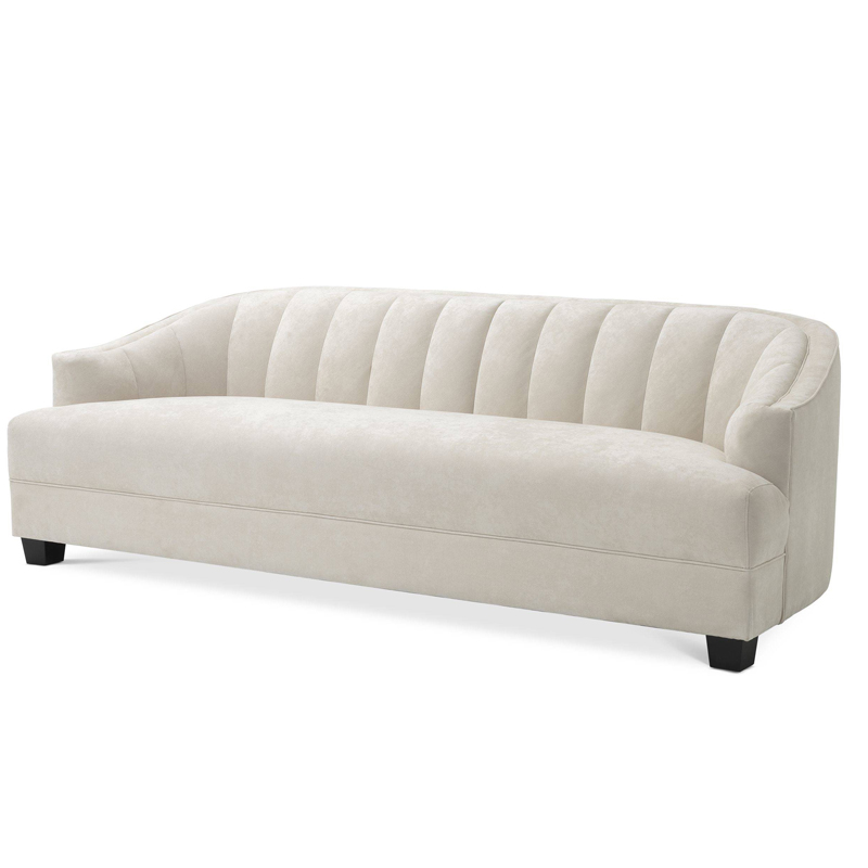 Диван Eichholtz Sofa Polaris ivory ( слоновая кость ) Черный в Казани | Loft Concept 