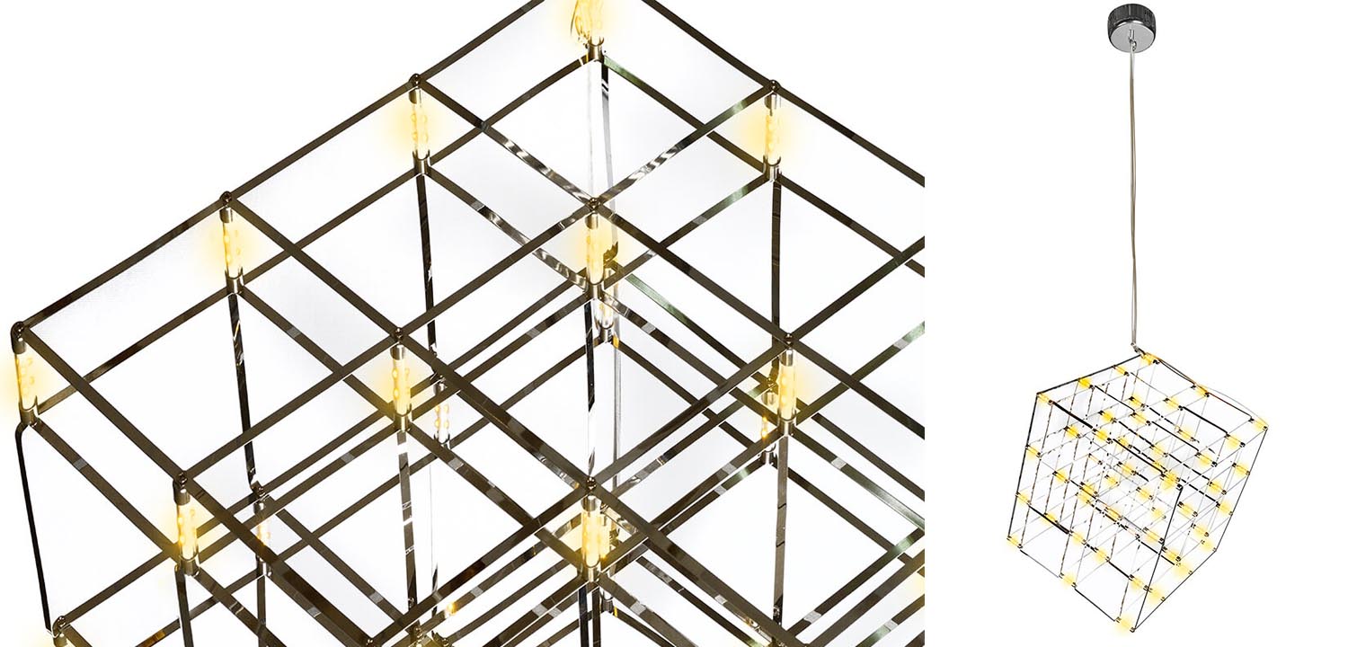 Люстра Moooi Tesseract Yellow lamp S - фото