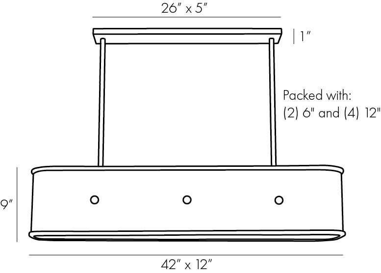 Люстра Arteriors GLENDALE LINEAR CHANDELIER в Казани