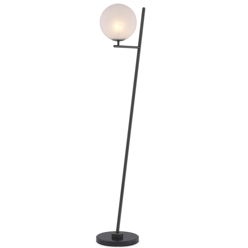 Торшер Eichholtz Floor Lamp Flynn Bronze Темная бронза Белый Черный Мрамор Nero в Казани | Loft Concept 