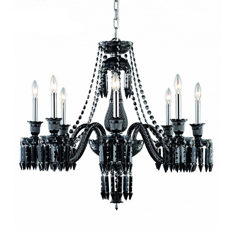 Люстра BACCARAT Zenith Midnight Chandelier 8 Черный в Казани | Loft Concept 