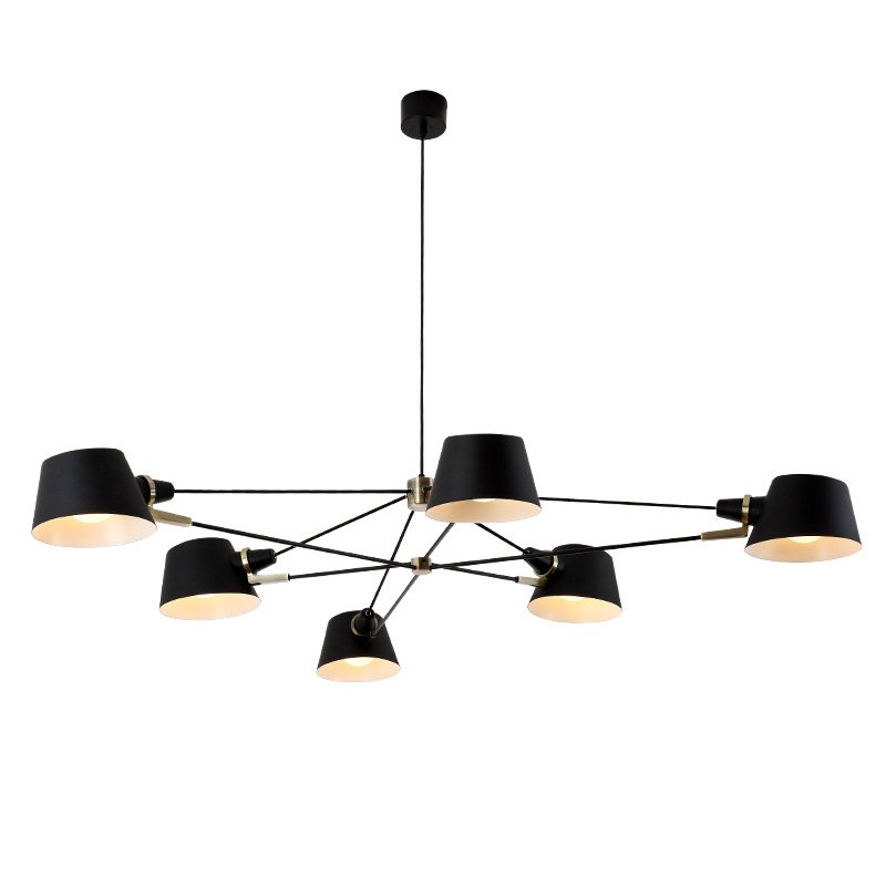 Люстра Brendan Ravenhill  Long Pivot Chandelier Черный в Казани | Loft Concept 