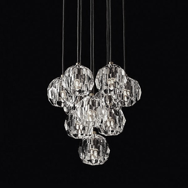 Люстра Boule De Cristal Round Cluster Chandelier 10 Chrome Хром в Казани | Loft Concept 