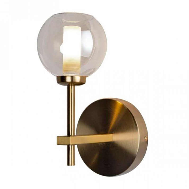 Бра RH Boule de Cristal Single Wall Lamp amber Gold Золотой Амбре янтарь в Казани | Loft Concept 