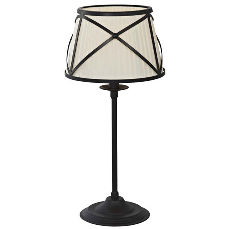 Настольная лампа с абажуром Provence Lampshade Light Brown Table Lamp Бежевый Коричневый в Казани | Loft Concept 