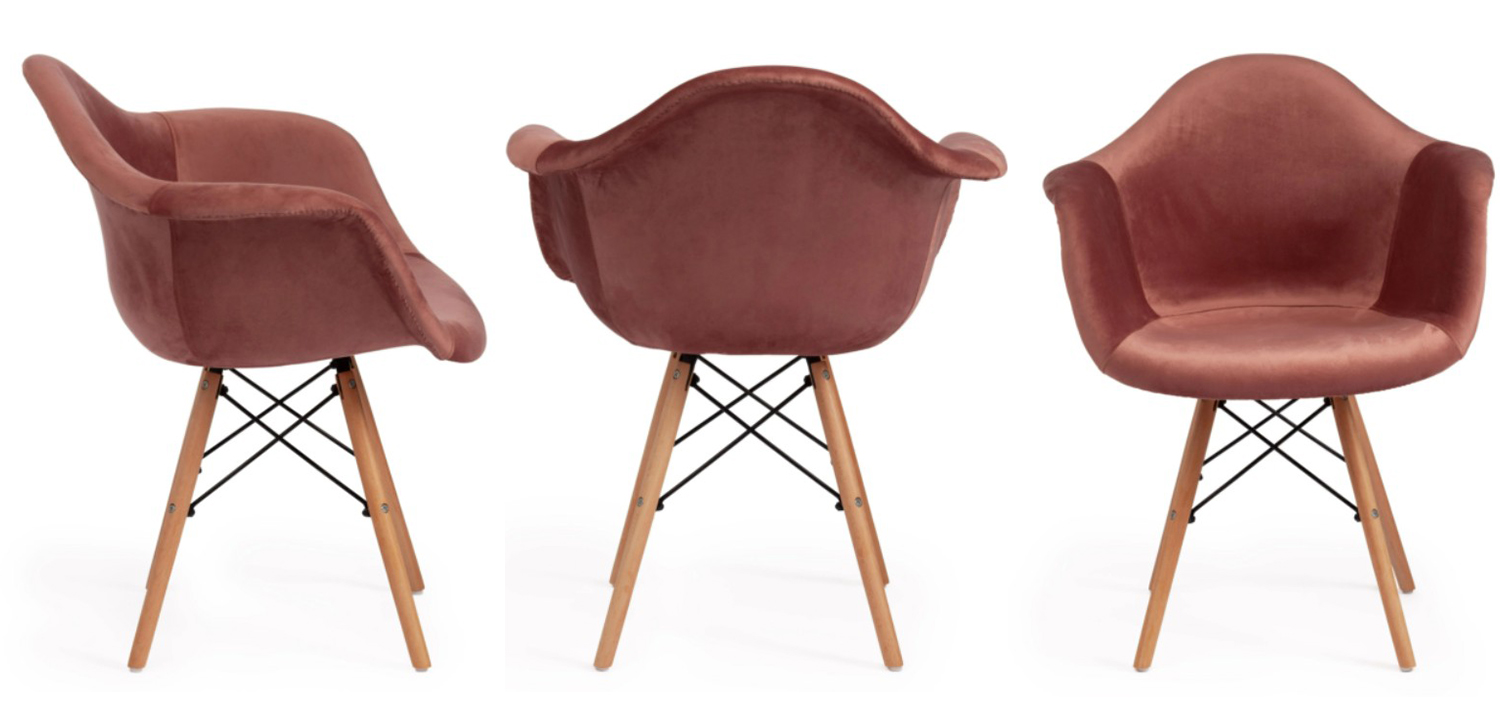 Стул DAW dusty rose - фото