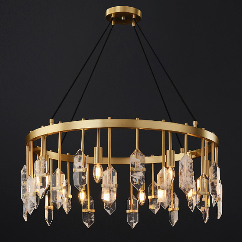 Люстра Dorotea Chandelier Латунь Прозрачный в Казани | Loft Concept 