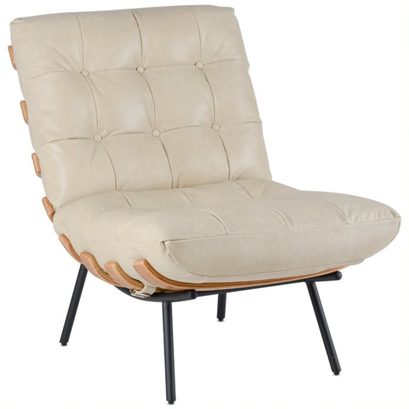 Кресло Philbert Chair beige leather Бежевый в Казани | Loft Concept 