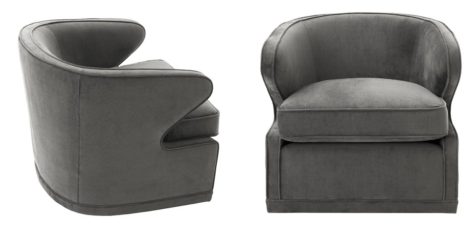 Кресло Eichholtz Chair Dorset Grey - фото №1