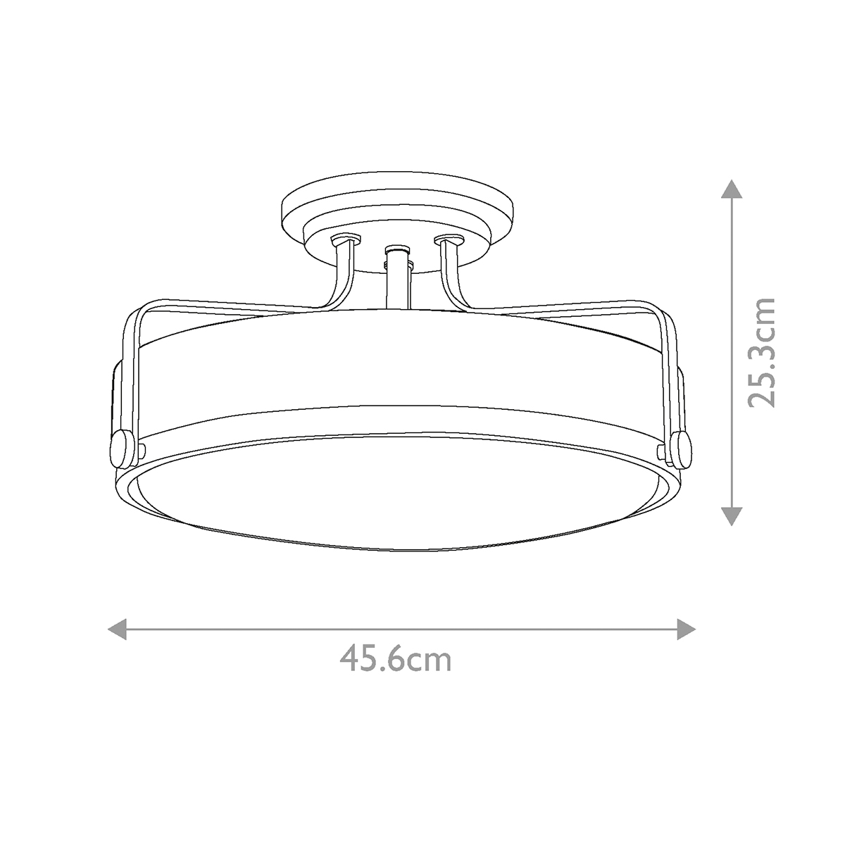 Потолочный светильник с круглым матовым белым плафоном Hinkley в Казани