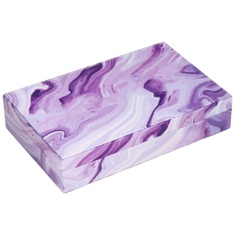 Шкатулка Marble Pattern Box violet Фиолетовый в Казани | Loft Concept 