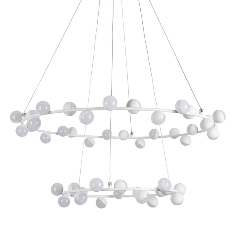 Люстра Vilelme Chandelier white double Белый в Казани | Loft Concept 