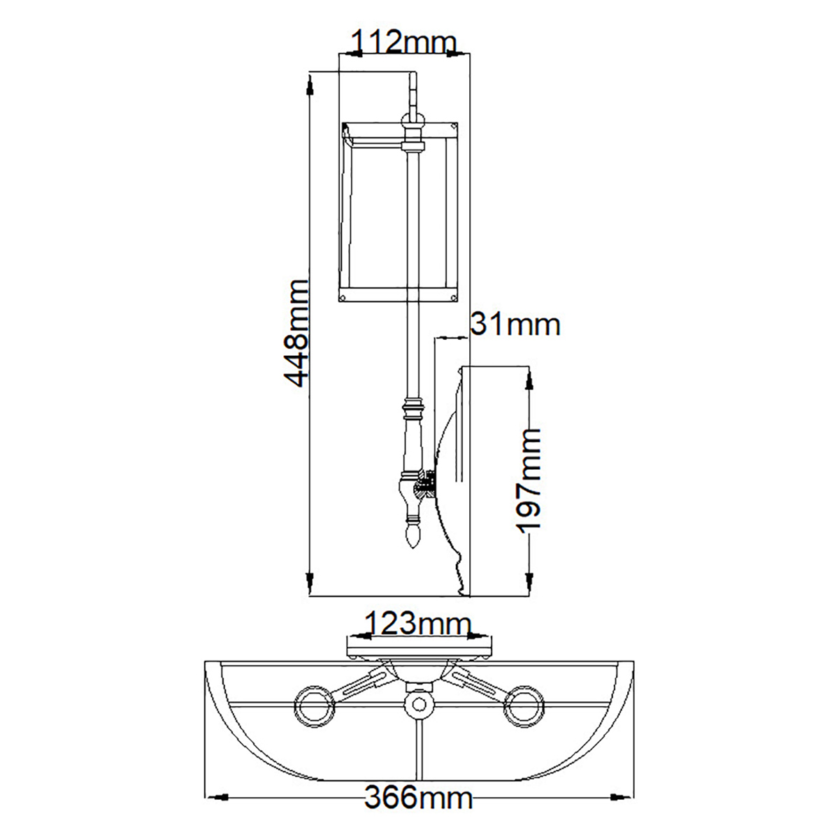 Бра с 2-мя бежевыми абажурами в классическом стиле Hinkley в Казани