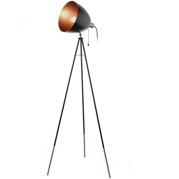 Напольный светильник Scopus Floor Lamp Черный Медь в Казани | Loft Concept 