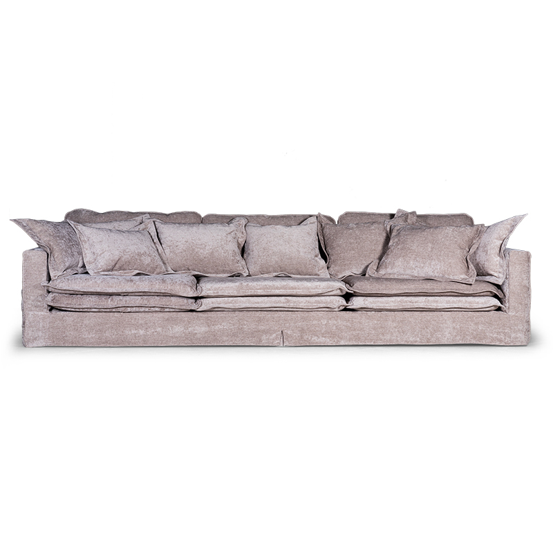 Диван Evelyn Gray Velour Sofa Светло-серый в Казани | Loft Concept 