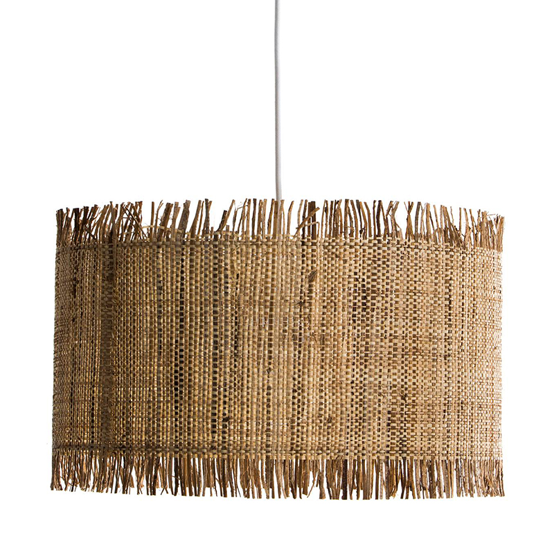 Подвесной светильник Wicker Raffia Hanging lamp Коричневый в Казани | Loft Concept 