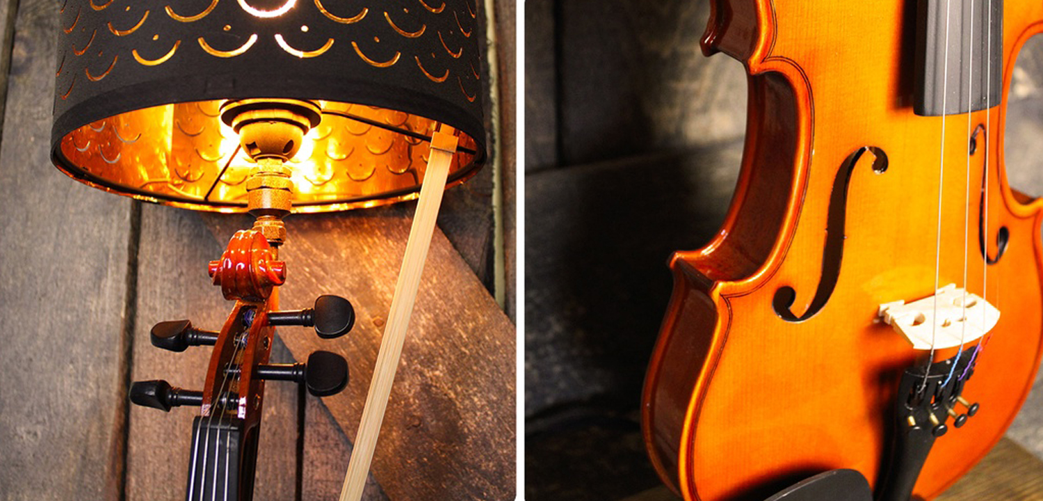 Настольная лампа Violin brown - фото