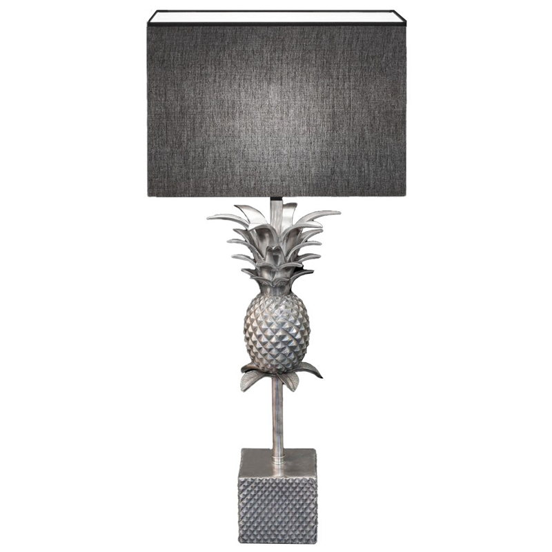 Настольная лампа LAMPTABLE PINEAPPLE STRAIGHT Gray Серый Серебряный в Казани | Loft Concept 