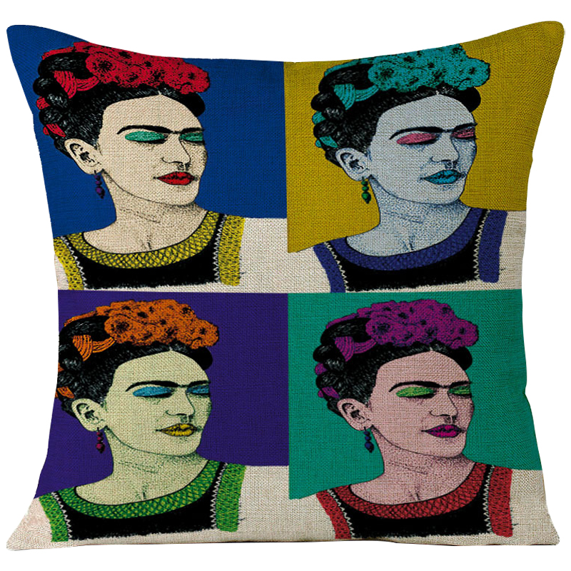 Декоративная подушка Frida Kahlo 12 Мульти в Казани | Loft Concept 