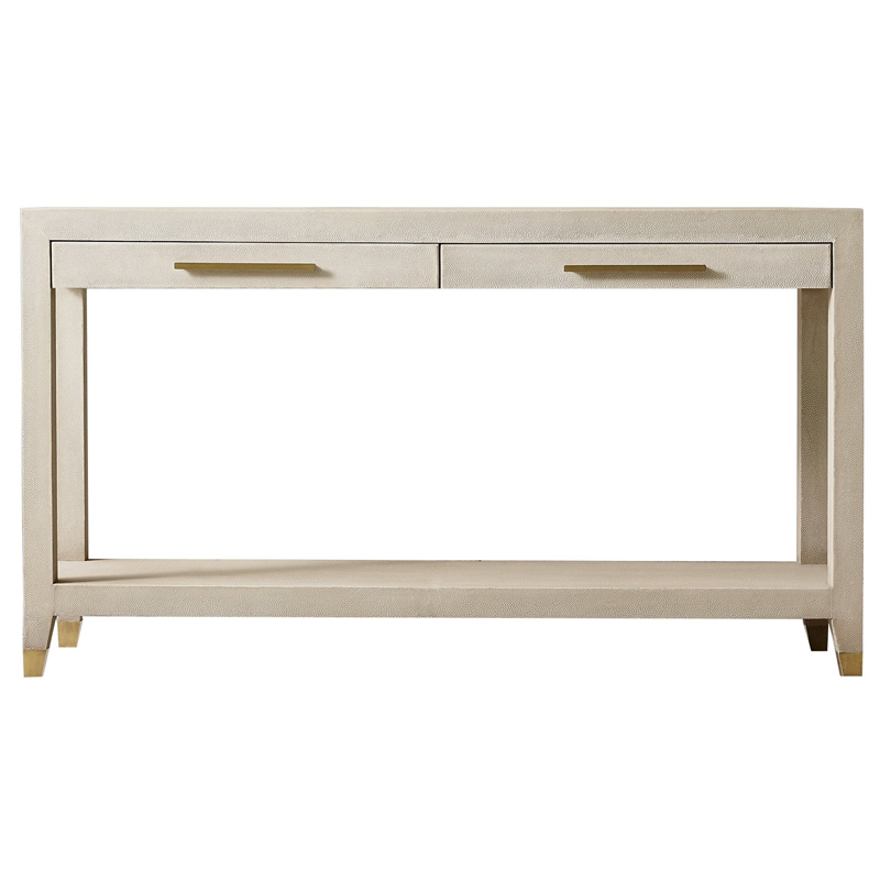 Charles Stingray Texture Console Ivory Консоль скат Золотой ivory ( слоновая кость ) в Казани | Loft Concept 