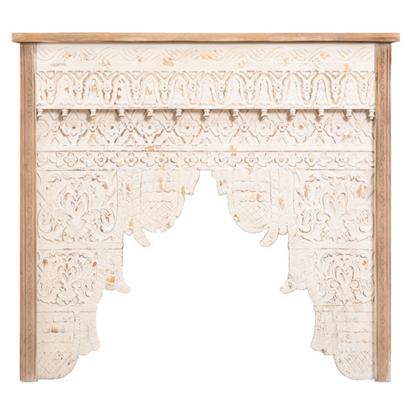 Консоль Indian Antique White Furniture Shakti Console Бежевый Древесина в Казани | Loft Concept 