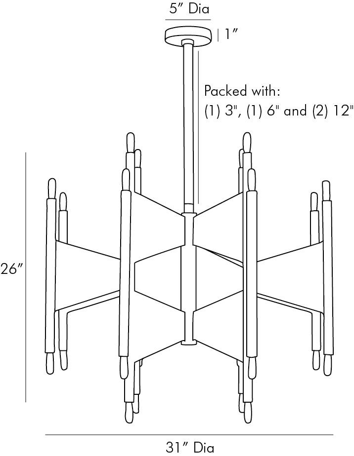 Люстра Arteriors DESKINS CHANDELIER в Казани