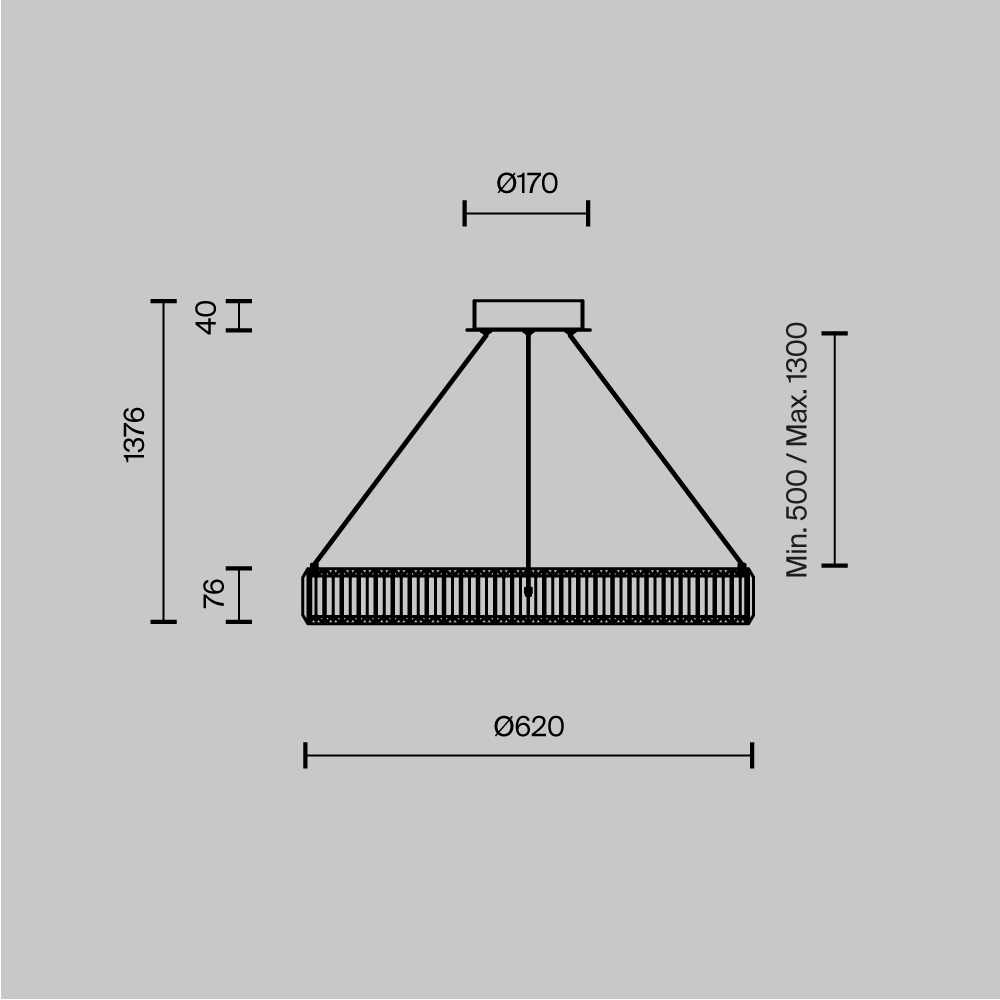 Люстра подвесная Krone 3000К 36Вт в Казани