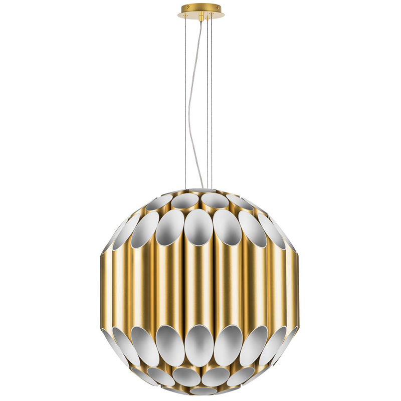 Люстра Garbi Gold Pipe Organ Chandelier 80 Золотой Белый в Казани | Loft Concept 