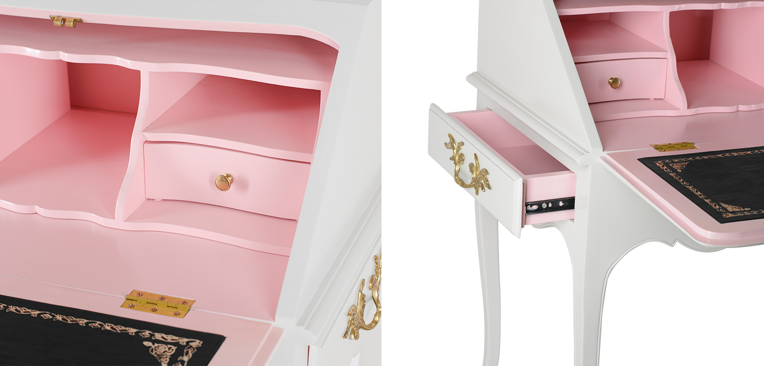 Стол-бюро L.XV Прованс белый - фото