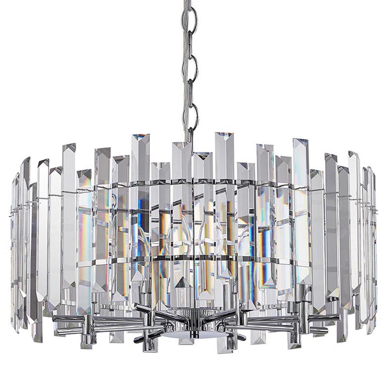 Люстра Langley Chandelier chrome 60 Хром Прозрачный в Казани | Loft Concept 