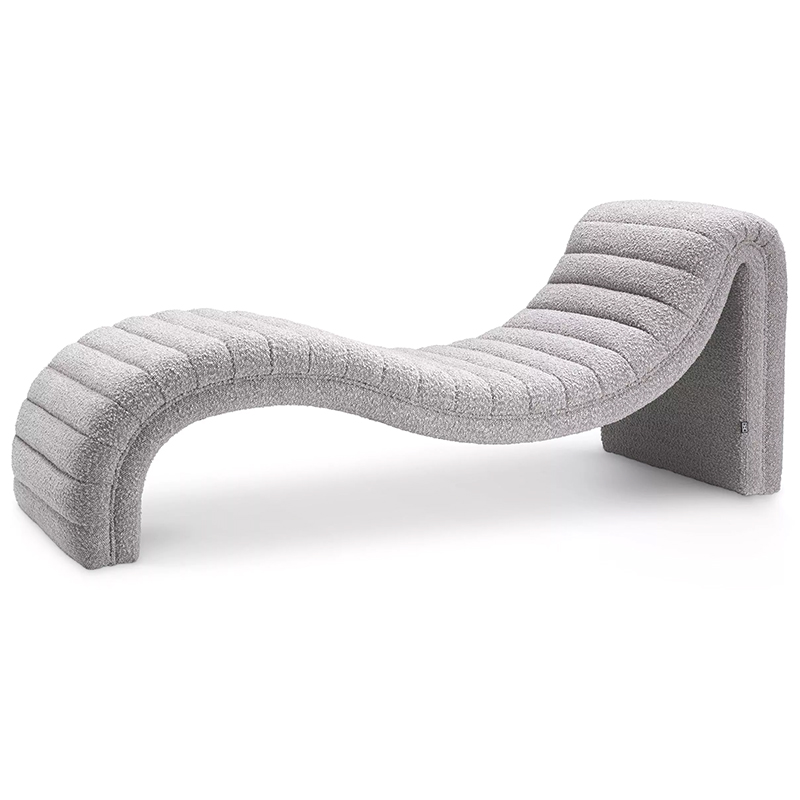 Кушетка Eichholtz Chaise Longue Pioneer Серый в Казани | Loft Concept 