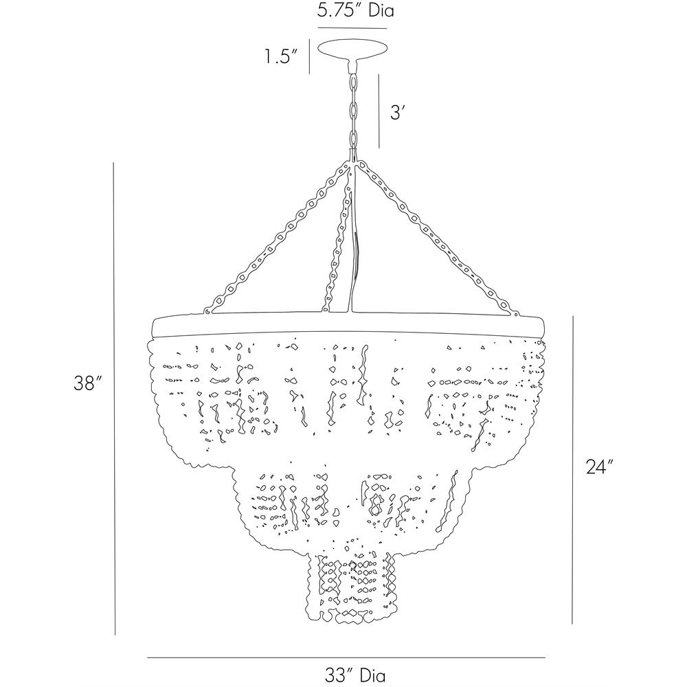 Люстра Arteriors CHAPPELLET CHANDELIER в Казани