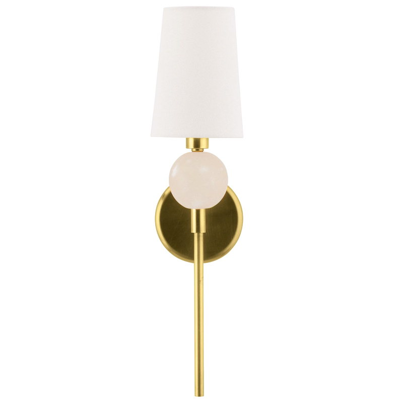 Бра Arteriors MENDEE SCONCE GOLD Золотой Белый в Казани | Loft Concept 