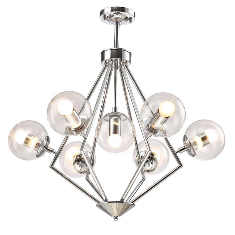 Люстра Liebaud Chandelier 7 lamp Хром в Казани | Loft Concept 