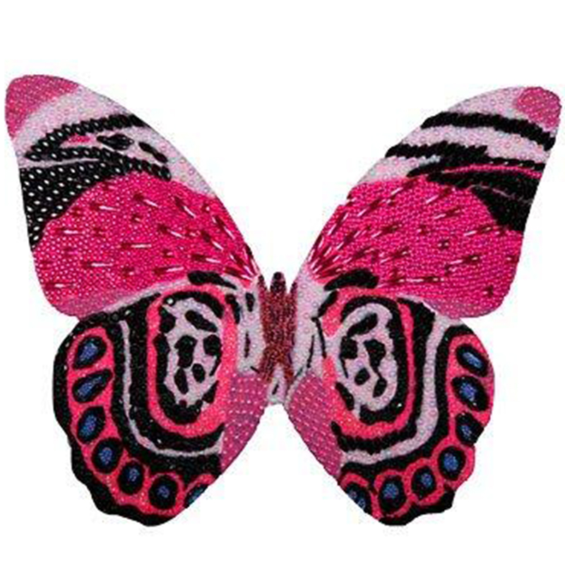 Картина "Pink and Black Mini Butterfly Cut Out" Мульти в Казани | Loft Concept 