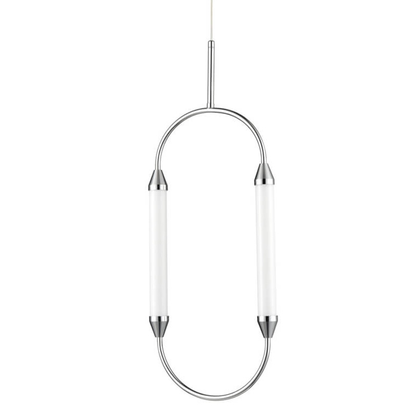 Подвесной светильник Giopato & Coombes CIRQUE Pendant Ellipse Vertical Chrome M Хром в Казани | Loft Concept 