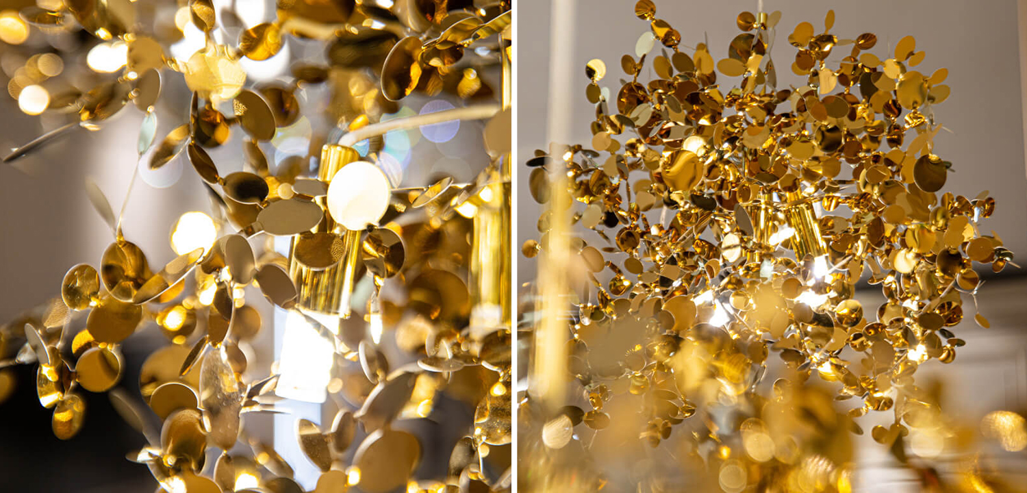 Люстра Terzani Argent Suspension Gold Pendant lamp 50 - фото №1