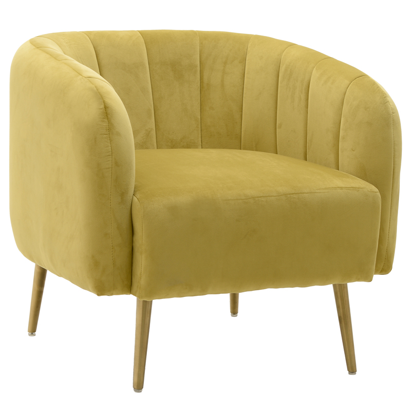 Кресло Donsia Armchair yellow Желтый Золотой в Казани | Loft Concept 