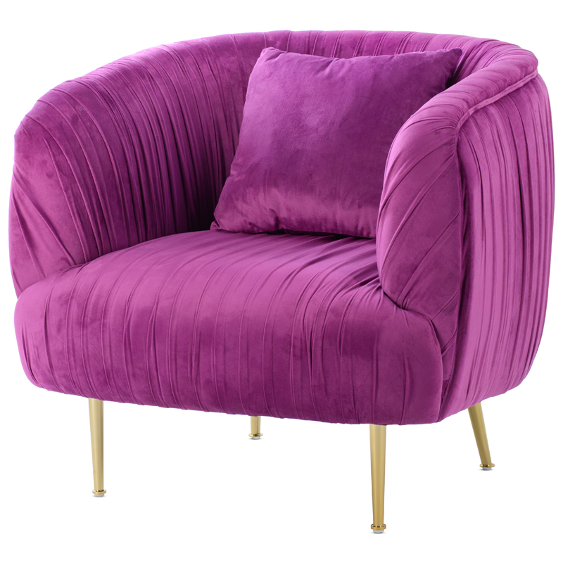 Кресло SOUFFLE CHAIR purple Фуксия Золотой в Казани | Loft Concept 