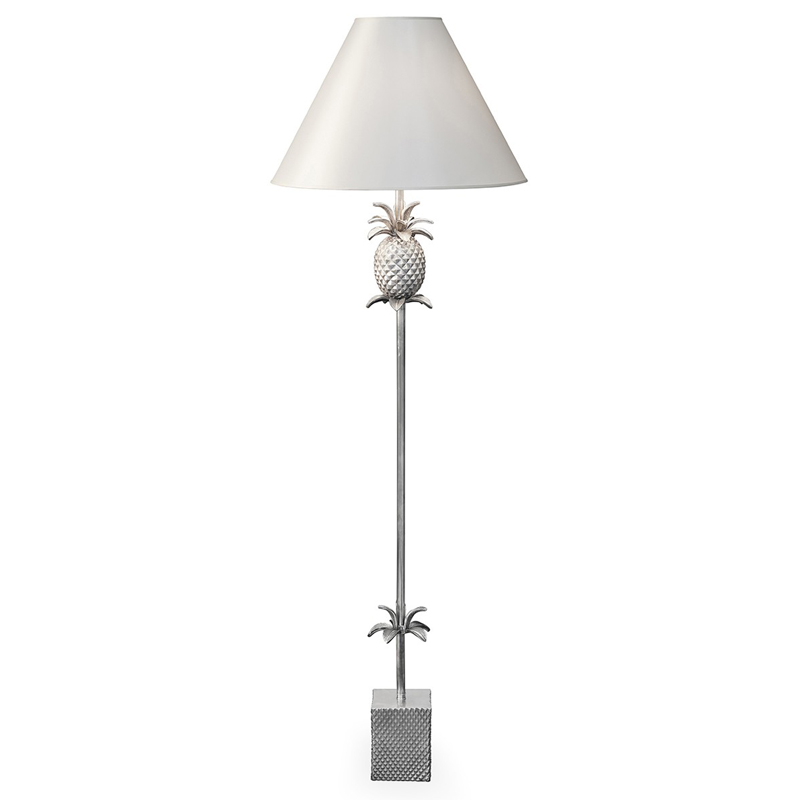 Торшер FLOOR LAMP PINEAPPLE CONE white Алюминий Белый в Казани | Loft Concept 