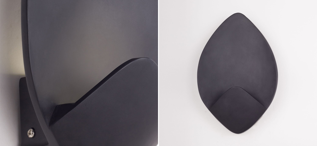 Черное матовое бра Blaze - фото