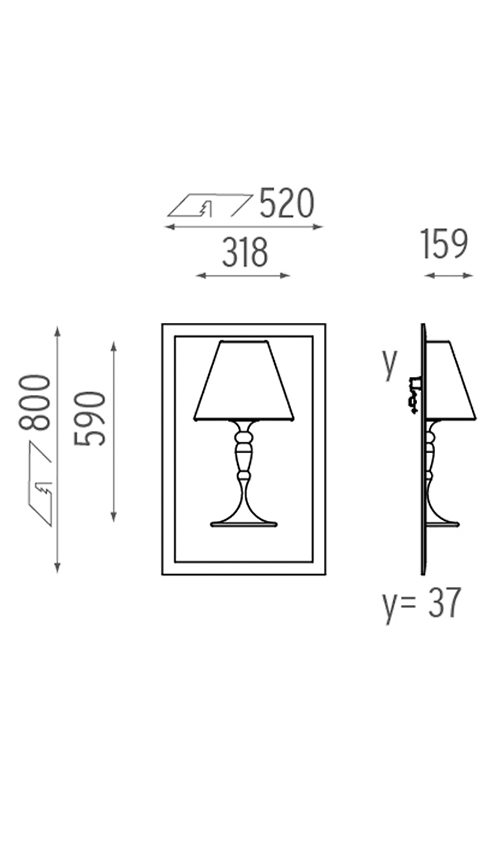 Настенный Светильник Flos Abajourd Hui Small Lampada da parete в Казани