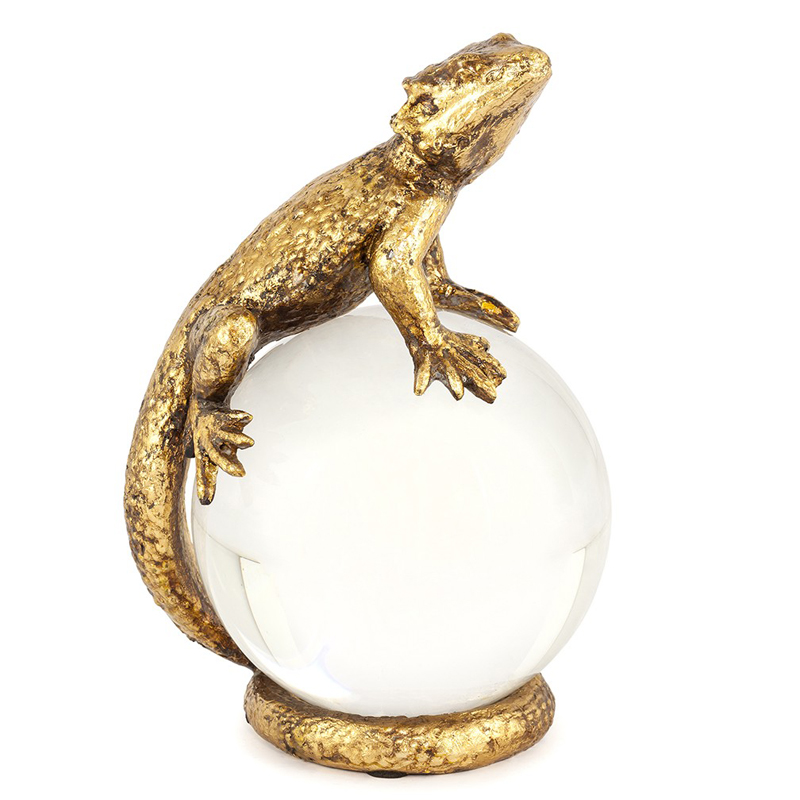 Статуэтка PAPERWEIGHT LIZARD Белый Бронза в Казани | Loft Concept 