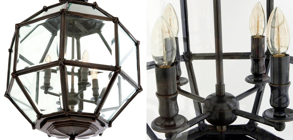Люстра Lantern Owen Bronze M - Loft-Concept в Казани