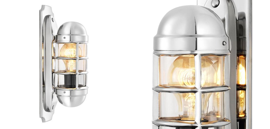 Бра Eichholtz Wall Lamp Le Caprice Nickel - Loft-Concept в Казани
