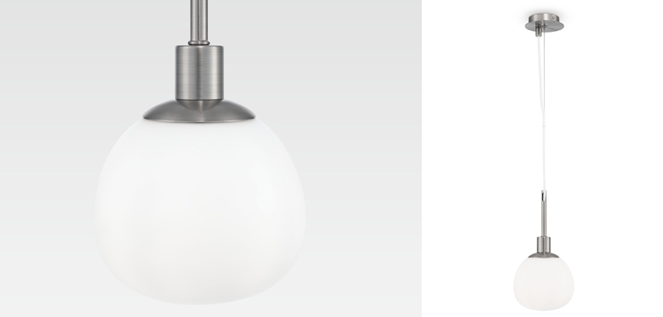 Подвесной светильник Tiepolo Ball Pendant Nickel Подвесной светильник Tiepolo Ball Pendant Nickel - Loft-Concept в Казани