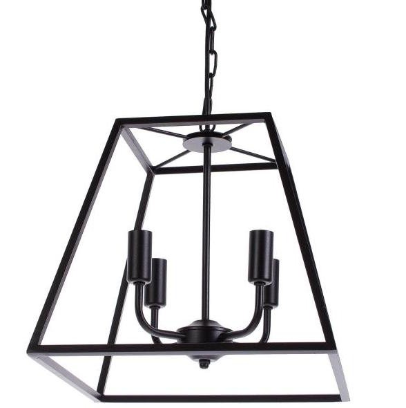 Подвесной светильник Loft Industrial Ortogonal Pendant Trapeze Черный в Казани | Loft Concept 