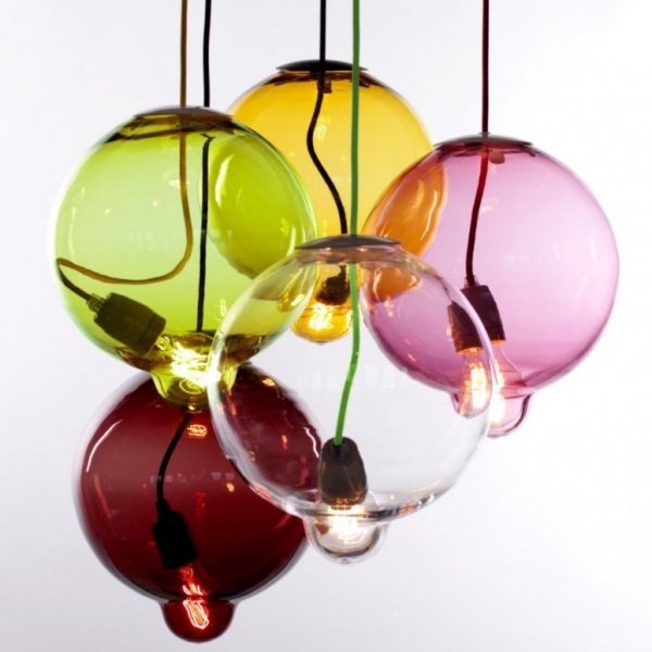 Люстра Cappellini Meltdown Suspension Lamp Прозрачный Янтарь (Amber) Серый (Gray) Синий Красный (Red) Зеленый Розовый (Rose) в Казани | Loft Concept 